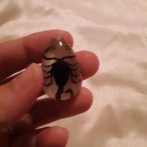 "Black Scorpion" glow in the dark pendant